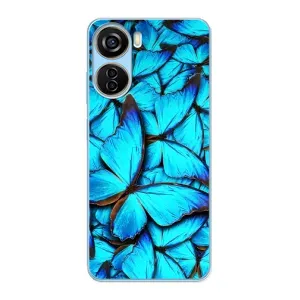 Силиконовый бампер с картинкой животных для ZTE V40 Design (Крылья бабочек)