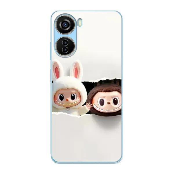 Чехол с рисунком «Фигурки Labubu» для ZTE V40 Design Чехол с рисунком «Фигурки Labubu» для ZTE V40 Design