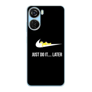 Силиконовый Чехол на ZTE V40 Design с картинкой Nike (Later)