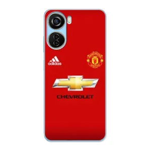 Силиконовые Чехлы принт Футбол на ZTE V40 Design (Man United)