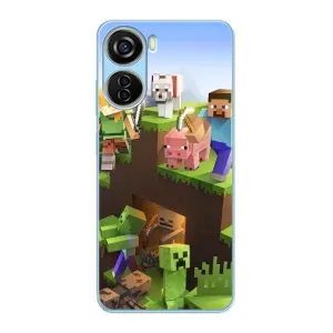 Чехлы для ZTE V40 Design (Персонажи Майн Крафт) (Майн-крафт)