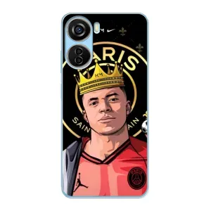 Чехол (TPU) с Футболистом на ZTE V40 Design (Mbappe King)