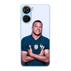 Чехол (TPU) с Футболистом на ZTE V40 Design (Мбаппешичка)