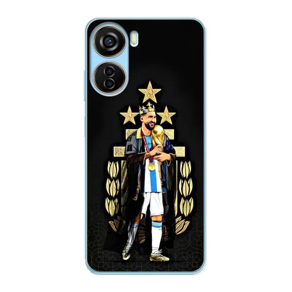Чехол с рисунком «Месси король» для ZTE V40 Design Чехол с рисунком «Месси король» для ZTE V40 Design