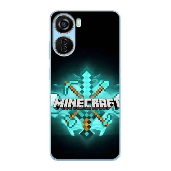 Чехол с рисунком «MineCraft 2» для ZTE V40 Design