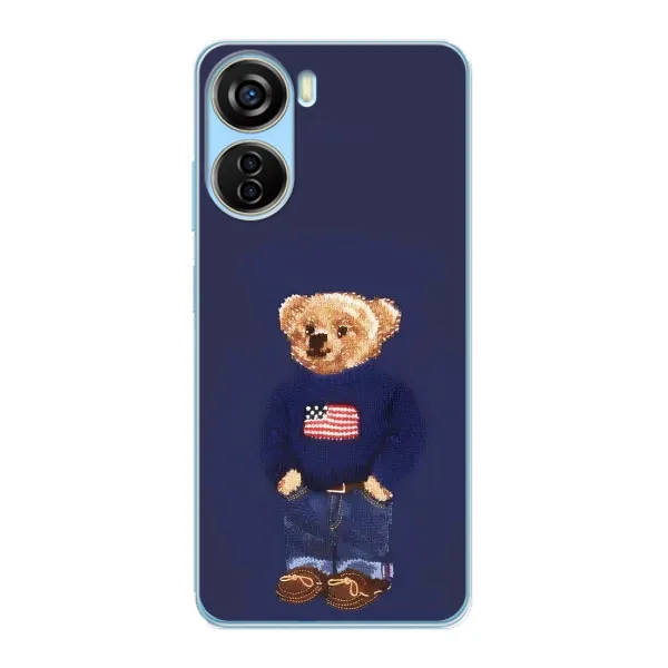 Чехол с рисунком «Мишка USA» для ZTE V40 Design Чехол с рисунком «Мишка USA» для ZTE V40 Design