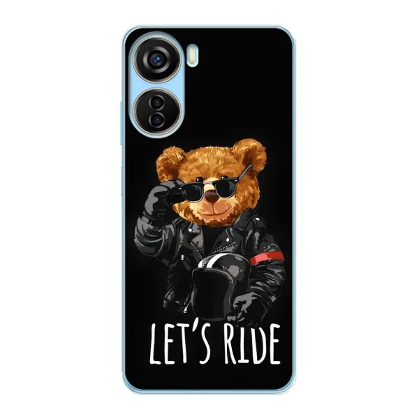 Чехол с рисунком «Модный Мишка» для ZTE V40 Design Чехол с рисунком «Модный Мишка» для ZTE V40 Design