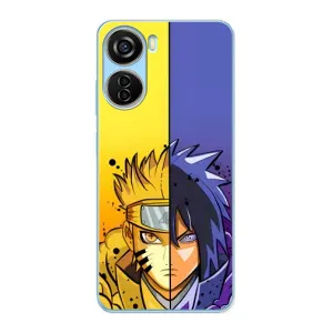 Купить Чехлы на телефон с принтом Anime для ZTE V40 Design (Naruto Vs Sasuke)