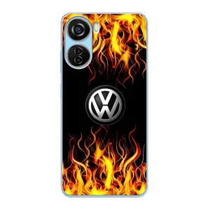 Чехол "Фольксваген" для ZTE V40 Design (Огненный Лого)