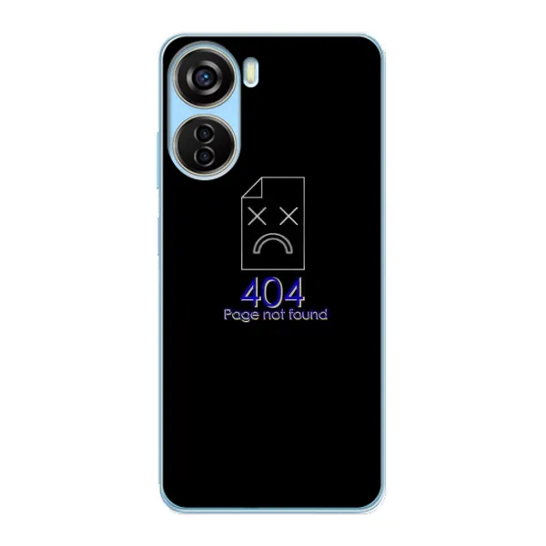 Чехол с рисунком «Ошибка 404» для ZTE V40 Design Чехол с рисунком «Ошибка 404» для ZTE V40 Design