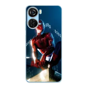 Чехол Супергерой Человека Паука на ZTE V40 Design (Паук на доме)
