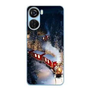 Силіконовий бампер на різдво для ZTE V40 Design (Потяг)