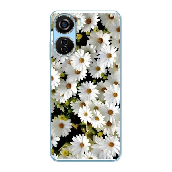 Чехол с рисунком «Рамка в ромашках» для ZTE V40 Design Чехол с рисунком «Рамка в ромашках» для ZTE V40 Design