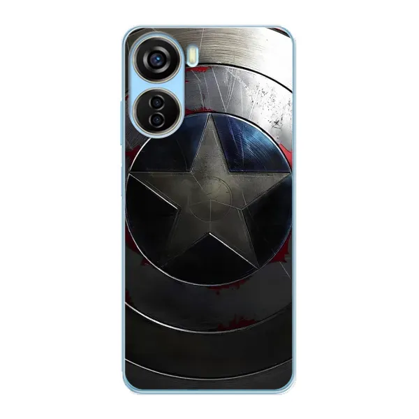 Чехол с рисунком «Ретро Щит Капитана» для ZTE V40 Design Чехол с рисунком «Ретро Щит Капитана» для ZTE V40 Design