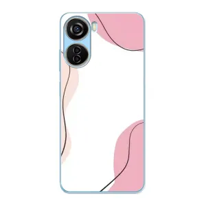 Чохол квітковий дизайн для ZTE V40 Design (Рожевий фон)