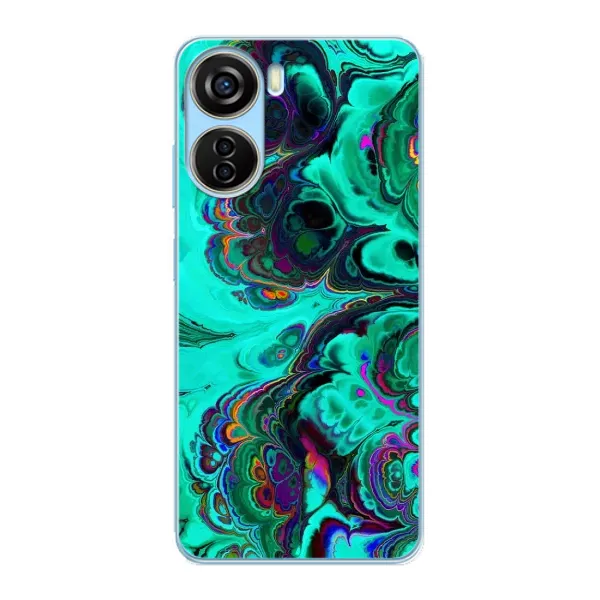 Чехол с рисунком «Салатный мрамор» для ZTE V40 Design Чехол с рисунком «Салатный мрамор» для ZTE V40 Design