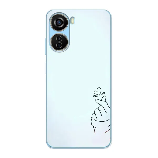Чехол с рисунком «Сердце на голубом» для ZTE V40 Design Чехол с рисунком «Сердце на голубом» для ZTE V40 Design