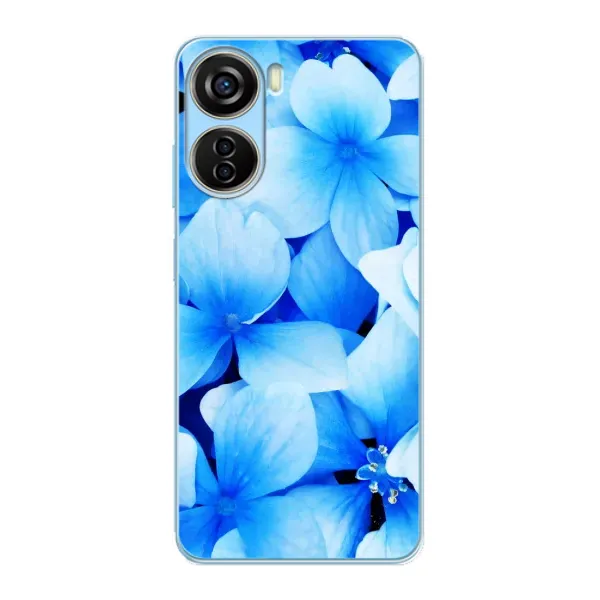 Чехол с рисунком «Синие цветы» для ZTE V40 Design Чехол с рисунком «Синие цветы» для ZTE V40 Design