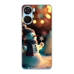 Чохли на Новий Рік ZTE V40 Design (Сніговик святковий)