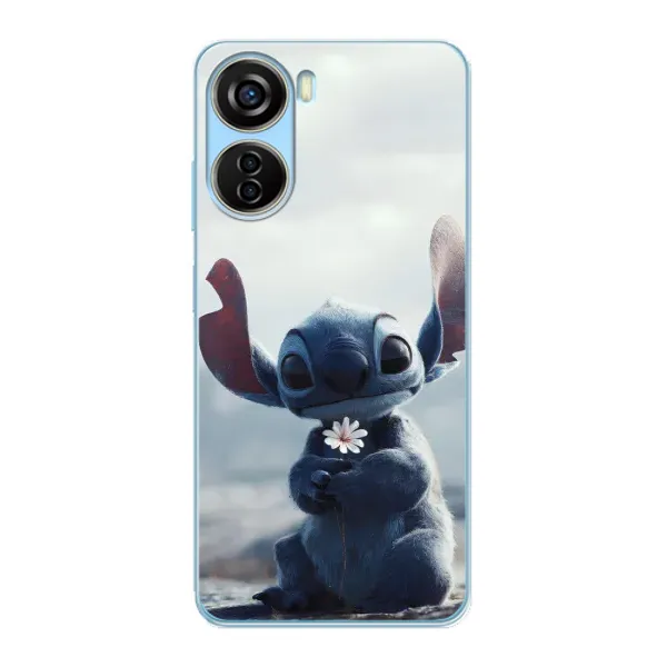 Чехол с рисунком «Стич с цветочком» для ZTE V40 Design Чехол с рисунком «Стич с цветочком» для ZTE V40 Design