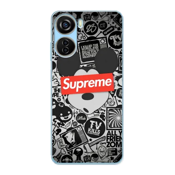 Чехол с рисунком «Supreme Маус» для ZTE V40 Design Чехол с рисунком «Supreme Маус» для ZTE V40 Design