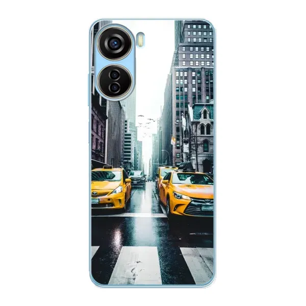 Чехол с рисунком «Такси» для ZTE V40 Design Чехол с рисунком «Такси» для ZTE V40 Design