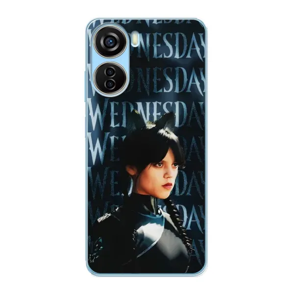 Чехол с рисунком «Уэнздей с ушками» для ZTE V40 Design Чехол с рисунком «Уэнздей с ушками» для ZTE V40 Design