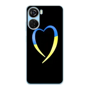 Силиконовый Чехол на ZTE V40 Design (Я-Украина) (Украинское сердце)
