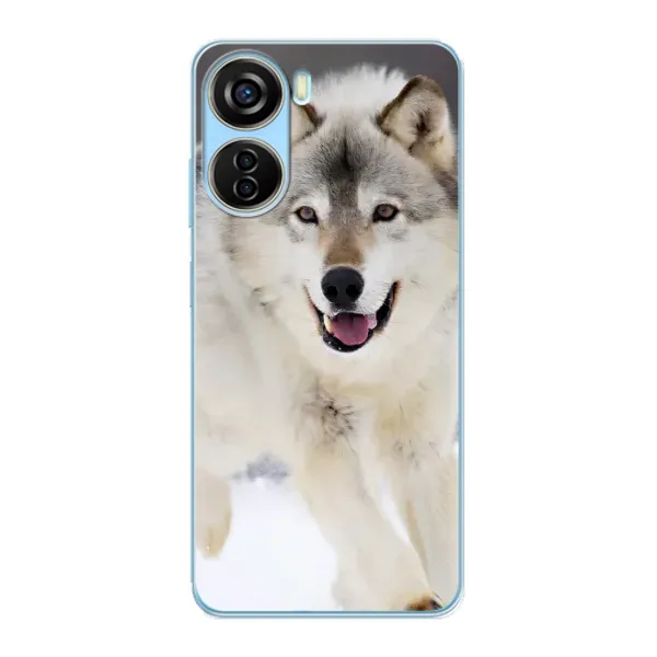 Чехол с рисунком «Волк на снегу» для ZTE V40 Design Чехол с рисунком «Волк на снегу» для ZTE V40 Design