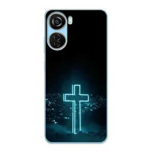 Чехлы для ЗТЕ В40 Десигн (Крест Иисуса) (Яркий Крест)