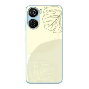 Чохол квітковий дизайн для ZTE V40 Design (Зелений фон)