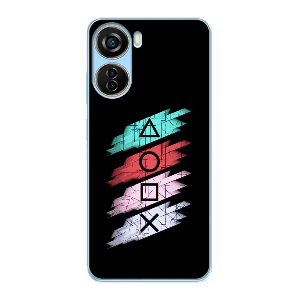 Чехол с рисунком «Значки Sony» для ZTE V40 Design Чехол с рисунком «Значки Sony» для ZTE V40 Design