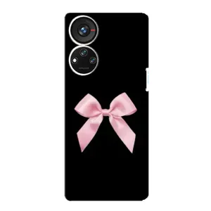 Чехол банты для ZTE Blade V40s (Бант на черном)