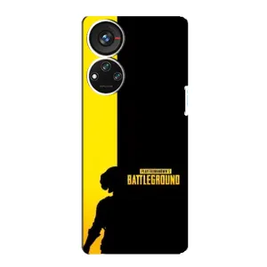 Чехол (TPU) с картинкой "Лого Пабг" на ЗТЕ Блейд В40с (Battlegrounds)