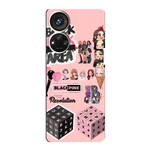 Чехол с рисунком «BLACK PINK коллаж» для ZTE Blade V40s Чехол с рисунком «BLACK PINK коллаж» для ZTE Blade V40s
