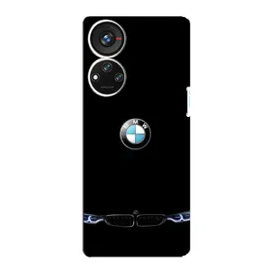 Силиконовый бампер с картинкой машины на ZTE Blade V40s (Черный BMW)