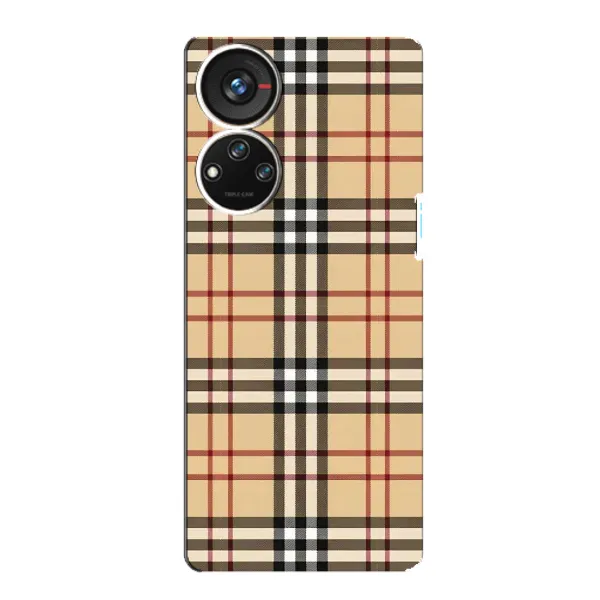 Чехол с рисунком «Burberry стиль» для ZTE Blade V40s