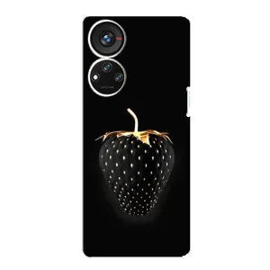 Чохол з зображенням смачної їжі для ZTE Blade V40s (Чорна полуниця)