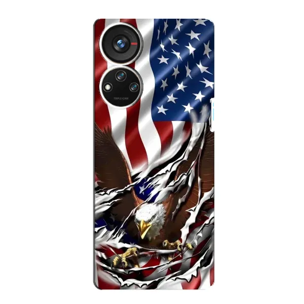 Чехол с рисунком «Флаг USA» для ZTE Blade V40s Чехол с рисунком «Флаг USA» для ZTE Blade V40s