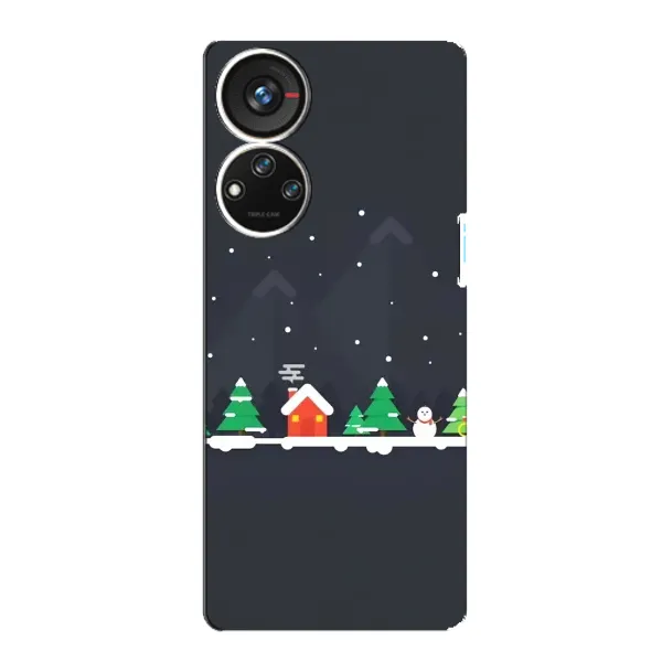 Чехол с рисунком «Город зимний» для ZTE Blade V40s Чехол с рисунком «Город зимний» для ZTE Blade V40s