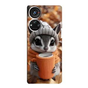Печатный чехол «Зверята с кофе» для ZTE Blade V40s (Грызунчик с кофе)