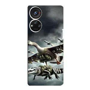 Чохол з мемами траралело тралала для ZTE Blade V40s (Гусіні і крокоділо)