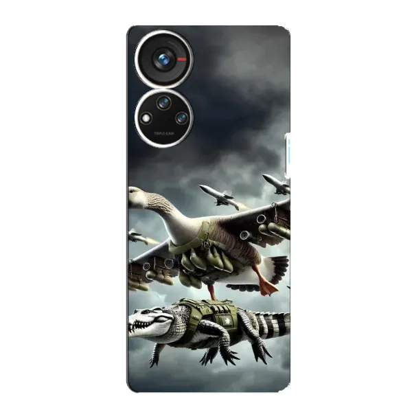 Чехол с рисунком «Гусини и крокодило» для ZTE Blade V40s Чехол с рисунком «Гусини и крокодило» для ZTE Blade V40s
