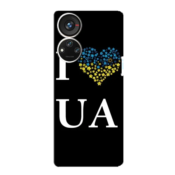 Чехол с рисунком «I Love UA» для ZTE Blade V40s Чехол с рисунком «I Love UA» для ZTE Blade V40s