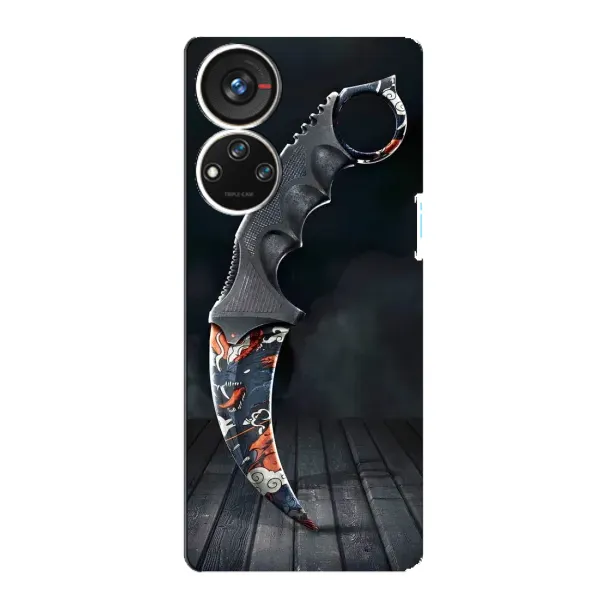 Чохол з малюнком «Кинжал КС ГО» для ZTE Blade V40s Чохол з малюнком «Кинжал КС ГО» для ZTE Blade V40s
