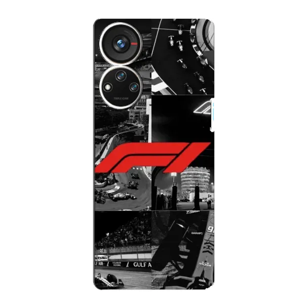 Чехол с рисунком «Коллаж Формула 1» для ZTE Blade V40s Чехол с рисунком «Коллаж Формула 1» для ZTE Blade V40s
