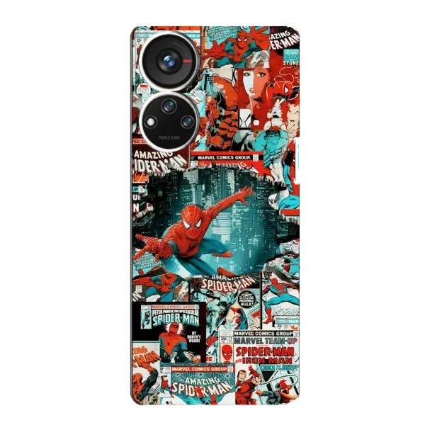 Чехол с рисунком «Комиксы Человек Паук» для ZTE Blade V40s Чехол с рисунком «Комиксы Человек Паук» для ZTE Blade V40s