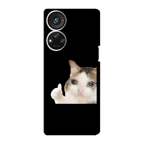 Чехол с рисунком «Кот в слезах» для ZTE Blade V40s Чехол с рисунком «Кот в слезах» для ZTE Blade V40s