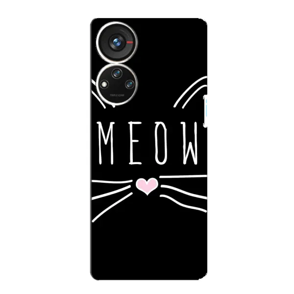 Чехол с рисунком «КОТИК MEOW» для ZTE Blade V40s Чехол с рисунком «КОТИК MEOW» для ZTE Blade V40s