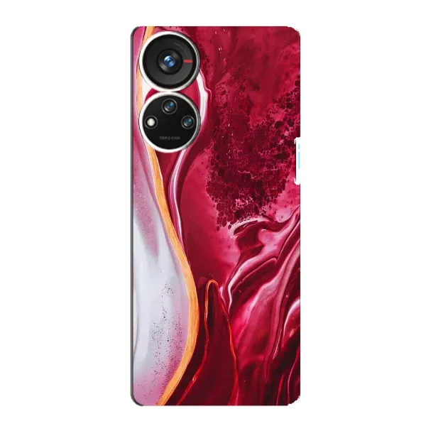 Чехол с рисунком «Красный мрамор» для ZTE Blade V40s Чехол с рисунком «Красный мрамор» для ZTE Blade V40s